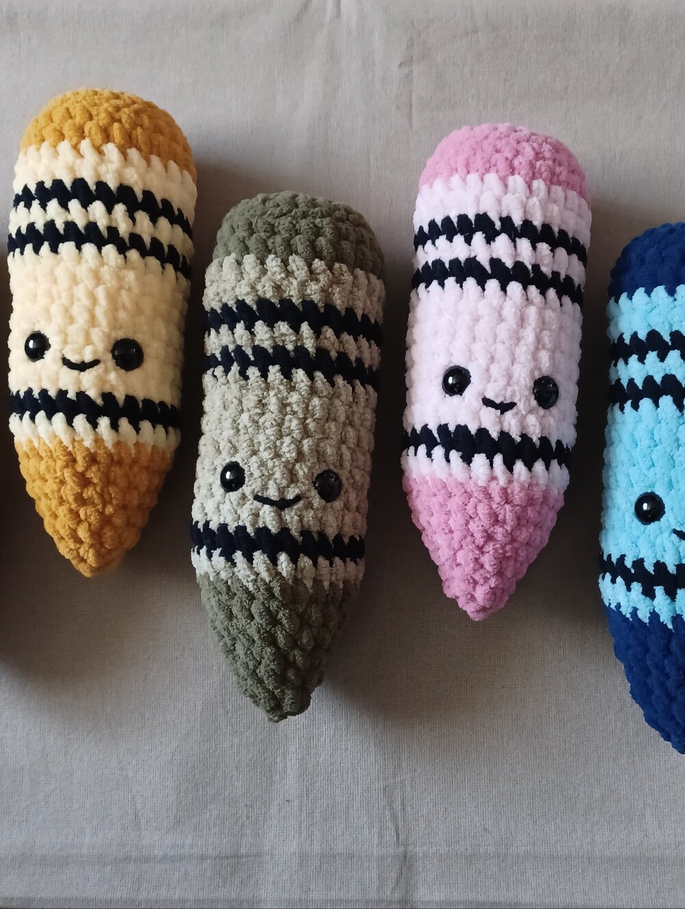 Handmade Crochet Crayon Buddy - Picture 2 of 6